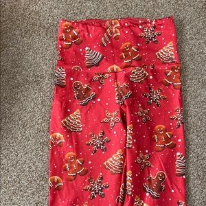 Goldsheep Red Gingerbread Leggings
